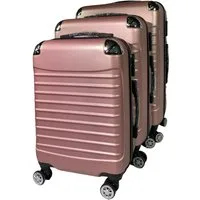 HTI-Living Kofferset 3-teiliges Hartschalen-Kofferset Wave, 4 Rollen, (Set, 3 Koffer in verschiedenen Größen), 20" 24" 28"