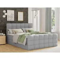 Sofnet Boxbett Best Lux (mit zwei Bettkästen, Bonell-Matratze und Topper), Doppelbett, Polsterbett mit Kopfteil und Fußteil, Boxspringbett