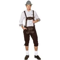 Orlob Trachten-Kostüm Braune Latzhose für Herren