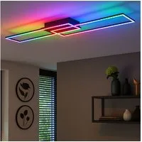 JUST LIGHT LED Deckenleuchte, LED-Leuchtmittel fest verbaut, Kaltweiß, Warmweiß, Neutralweiß, Tageslichtweiß, Farbwechsel, Deckenlampe Deckenleuchte LED Dimmer Fernbedienung Farbwechsel L 121cm