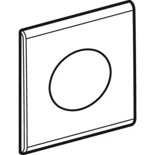 Geberit Abdeckplatte HyTronic Urinal Samba für Urinal-Steuerung ab 2009 seidenglanz-verchromt 241921461