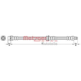 Metzger Bremsschlauch hinten BMW X5 E70 F15 F85 X6 E71 E72 F16 F86