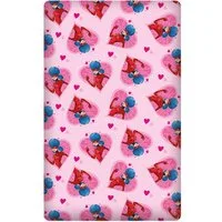 BERONAGE Spannbettlaken Miraculous Ladybug Spannbettlaken Herz Pink Rosa 90/100 x 190/200 cm, 100% Baumwolle, Gummizug: ja, (1 Stück)