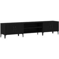 vidaXL TV-Schrank TV-Schränk 180 x 31,5 x 40 cm Schwarz Eichen-Optik (1-St)