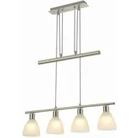 Lindby Hängeleuchte Simeon, Glas Alu IP20, 4 x 40 W