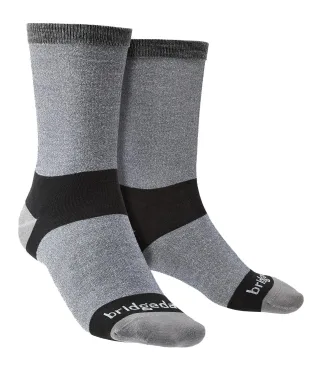 Bridgedale - 2 Paar Herren Liner Base Layer Boot Socken - Grau