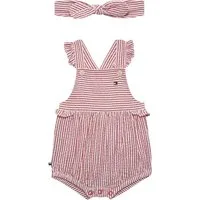 Tommy Hilfiger Neugeborenen-Geschenkset SEERSUCKER SHORTY SET (Set, 2-tlg., 2) niedliches Set für Babys, reine Baumwolle