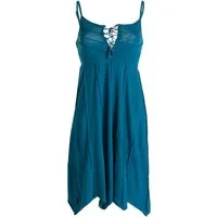 Vishes Sommerkleid Leichtes Sommerkleid mit verstellbaren Trägern Tunika, Boho, Goa Hippie Style