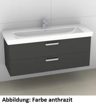 Artiqua 414 Waschtischunterschrank für Subway 2.0 7176D0 Eiche Weiß quer NB, 414-WU2L-V75-7186-440 414-WU2L-V75-7186-440