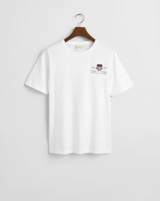 GANT - Archive Shield T-Shirt mit Stickerei white - Gr. - XXXL