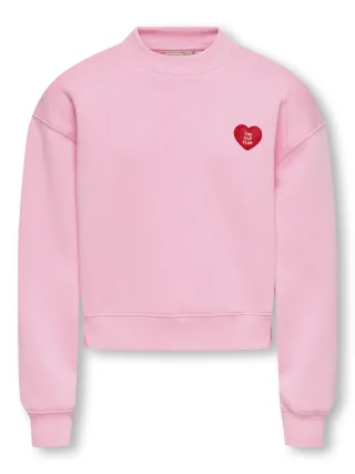 KIDS ONLY - KOGEVISA L/S O-NECK SHORT SWT Romance Rose - Gr. - 152