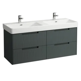 LAUFEN Waschtischunterschrank JUNA 446x1269x515 4 Schubl m. Griffmulde f.WT H814968 verkehrsgrau, H4 H4115541092661