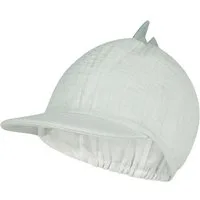 Sterntaler® Schirmmütze UV-Schutz 30 Schirmmütze Zacken (1-St) Bio-Schirmmütze aus Musselin mit Zacken, Gummi & Bio-Batistfutter