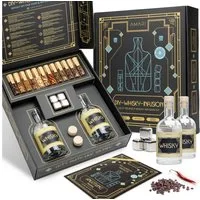 Amari Geschenkbox Whisky Selbermachen Set, DIY Geschenkset mit Botanicals & Zubehör, Hochwertige Geschenkidee für Männer & Frauen