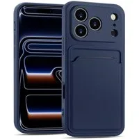 CoolGadget Handyhülle Card Case Handy Tasche für Apple iPhone 17 Pro 6,3 Zoll, Silikon Schutzhülle mit Kartenfach für iPhone 17 Pro Hülle