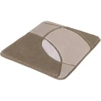 Kleine Wolke Badematte Kent, Badvorleger, Badezimmer Teppich, Höhe 20 mm, rutschhemmend beschichtet, fußbodenheizungsgeeignet, Polyacryl, rechteckig, Badteppich, modernes Design, Hoch-Tief Effekt