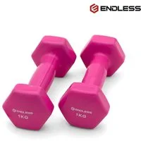 Endless Kurzhantel Vinyl Hex Hantelset für Fitness & Krafttraining, (Set, 2-teiliges Vinyl-Hantel Set)