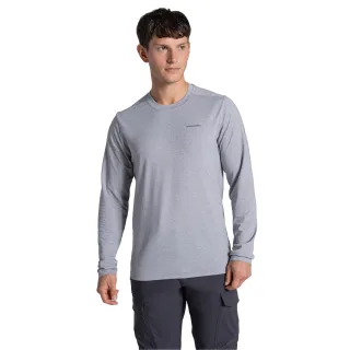 Craghoppers - "Abel" T-Shirt für Herren Langärmlig (Hellgrau Meliert)