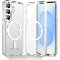 CoolGadget Handyhülle Premium Silikon Handy Case für Samsung Galaxy S25 FE 6,2 Zoll, Hülle Transparent Schutzhülle kompatibel mit MagSafe Zubehör