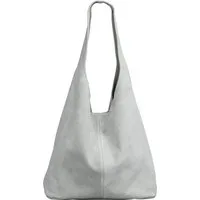 Caspar Schultertasche große Damen Wildleder Tasche Hobo Bag - CLASSIC LINE - Modell No.767, angenehm leicht, ohne Innenfutter, mit Sicherheitsfach, 100% Echtleder