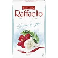 FERRERO Schokolade, Ferrero Raffaello 8er Pralinen Kokos-Mandel-Konfekt Packung 80g