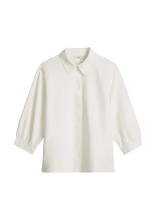 Marc OPolo DENIM - Bluse relaxed silky white - Gr. - S