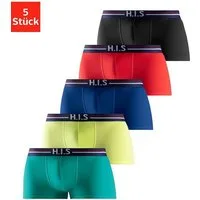 H.I.S Hipster (Packung, 5-St) knapp sitzende Boxershorts mit Streifen aus Baumwollmischung