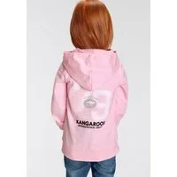 KangaROOS Kapuzensweatshirt Kleine Mädchen Langarm, hüftlange Basic-Passform, stylischer Druck