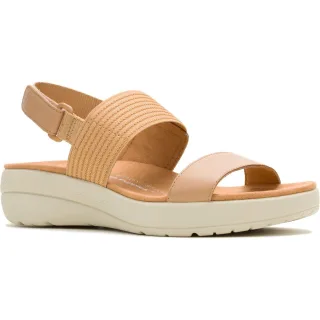 Hush Puppies Breathe Slingback Leder Damen Sandalen Tan Standard