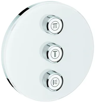 GROHE 3-fach Unterputzventil Grohtherm SmartControl 29152 rund FMS moon white, 29152LS0 29152LS0