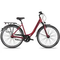 Adler Cityrad Verona NEXUS Wave, 7 Gang Shimano Nexus 7 Rücktritt Schaltwerk, Nabenschaltung Rücktritt, Nabenschaltung Rücktritt rot/orange