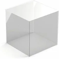 Hansen Werbetechnik Vitrinenaufsatz Schaukasten / Haube aus Acrylglas quadratisch HBQ
