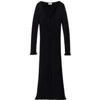 Bhoem Midikleid BHOEM Langärmeliges Midi-Strickkleid (1-tlg)
