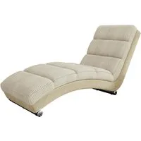 MIRJAN24 Sessel Holiday Cord, mit verchromte Füße, 180x62x84 cm