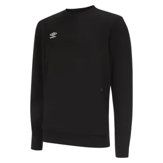 Umbro Herren Pro Stacked Logo Fleecepullover (Schwarz/Weiß)