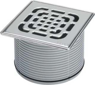 Viega Aufsatz 4922.6 Rost verschraubt in 150x150mm Kunststoff grau 555528