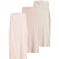 The Set Bandeaukleid The Set Geripptes Bandeau-Kleid, 3er-Pack (3-tlg)