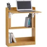 SoBuy Regal-Schreibtisch FWT92, Klapptisch Schreibtisch klein mit Regal, Gaming Tisch, Nähtisch, Computertisch klein, Küchentisch Laptoptisch für Home Office, Klappbar