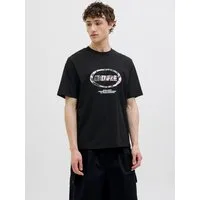 Jack & Jones T-Shirt JCOLIDO AOP FRONT PRINT TEE SS CREW NECK mit Frontprint