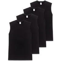 Schiesser Unterhemd Essentials (Set) Muskelshirt ärmellos, im 4er Sparpack