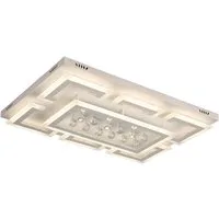 Eurohandisplay LED Deckenleuchte LED Pendelleuchte Kristall Fernbedienung Deckenleuchte Deckenlampen, LED fest integriert, Warmweiß bis Kaltweiß, Modern Kristall