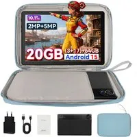BUFO 10 Zoll 5-Core Android 15, 1280x800 IPS HD, 64GB, 5G WiFi Tablet (10", 64 GB, Andorid, 2,4G/5G WiFi, Tablet mit Blaulichtfilter, Kindersicherung, Widevine L1)