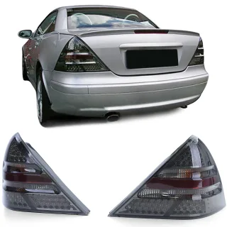 LED Rückleuchten Heckleuchten in Schwarz für Mercedes SLK R170 ab 1996-2004