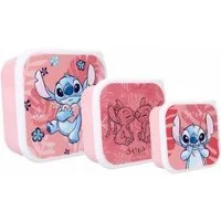 Lilo & Stitch Lunchbox Lunchset 3-in-1 Snackbox Lunchpaket Butterbrotbox