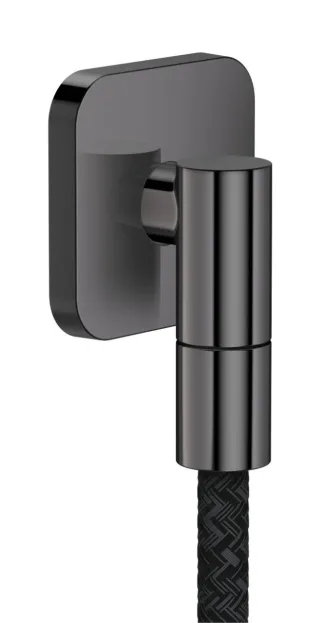 Hansgrohe Wandanschluss Axor Wall outlet Fine softsquare G1/2" polished black chrome, 36739330 36739330