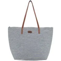 VewoTex XL-Strandtasche Maritime Streifen Tasche » große Handtasche 54x39cm » Schultertasche (Einzelne Tasche, 1-tlg., Kein Set), » Badetasche mit Reißverschluss