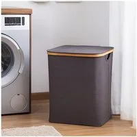 HTI-Living Aufbewahrungsbox Wäschebehälter mit Deckel Aufbewahrungsbox (Stück, 1 St., 1 Aufbewahrungsbox), Aufbewahrung Ordnungsbox Wäschesammler 60 Liter