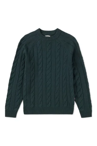 ecoalf - Strickpullover grün - Gr. - L