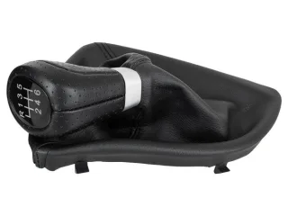 Schaltknauf Knauf + Schaltmanschette 6-Gang in Schwarz für BMW E81 E82 E87 E88