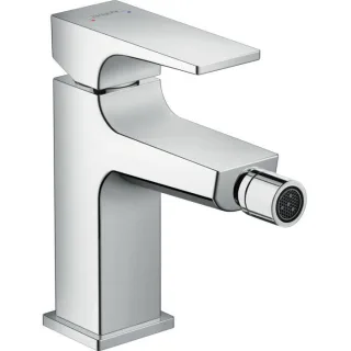 hansgrohe Metropol Bidetarmatur 32520000 chrom, Zungengriff, mit Push-Open Ablaufgarnitur